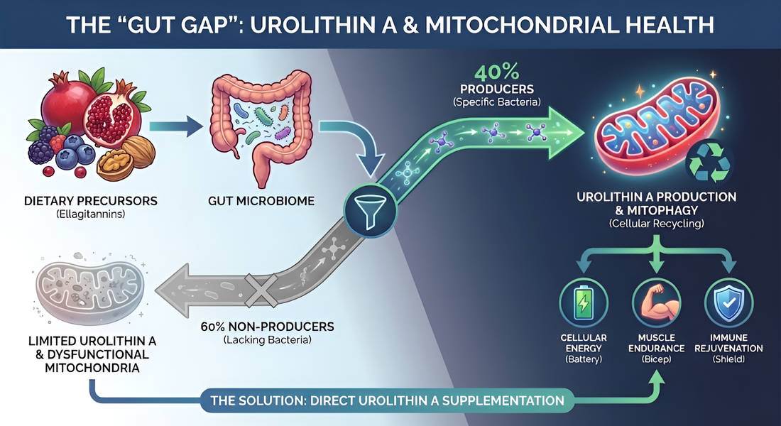 Urolithin A & Mitophagy: Why Healthy Eating Isn't Enough for Your Mitochondria
